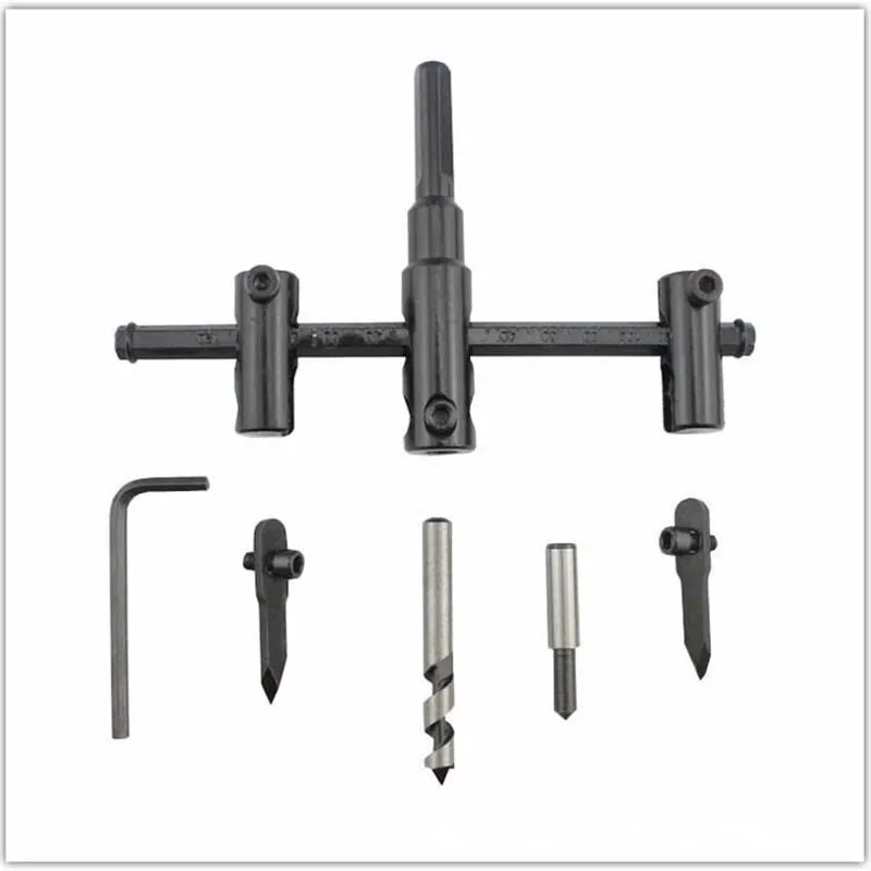 Регулируемый металлический деревянный круг кольцевая пила сверло резак набор