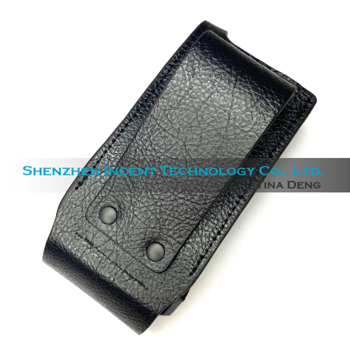 VOIONAIR Genuine Hard Leather Carrying Case For Two Way Radio GP338D GP338D+ XIRP8668 |