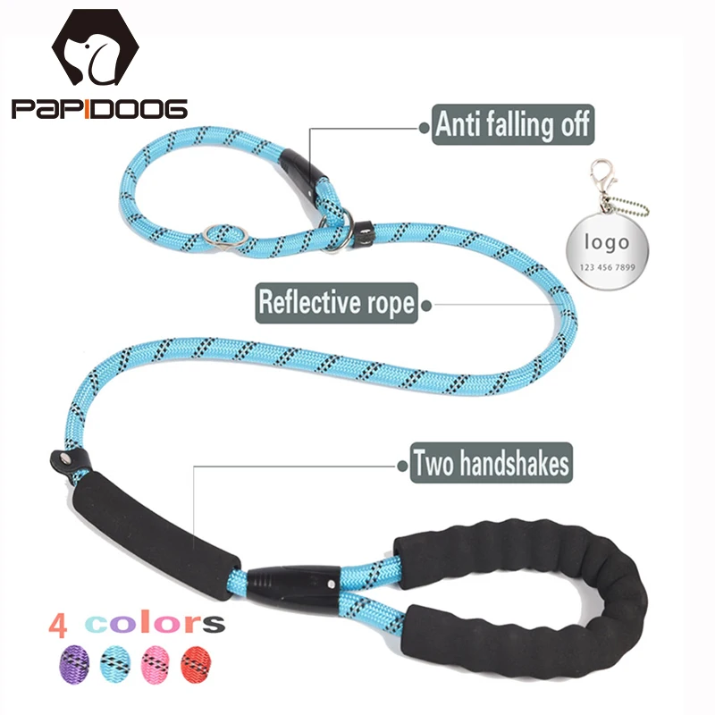 Нейлоновая настраиваемая удостоверения личности прочный поводок для собак
