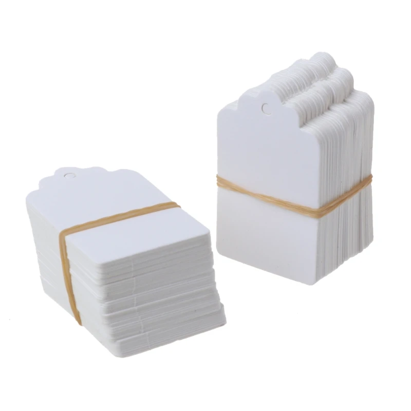 100 шт. коричневый крафт строка Blanks футболки для девочек Свадебный ценников Бумага