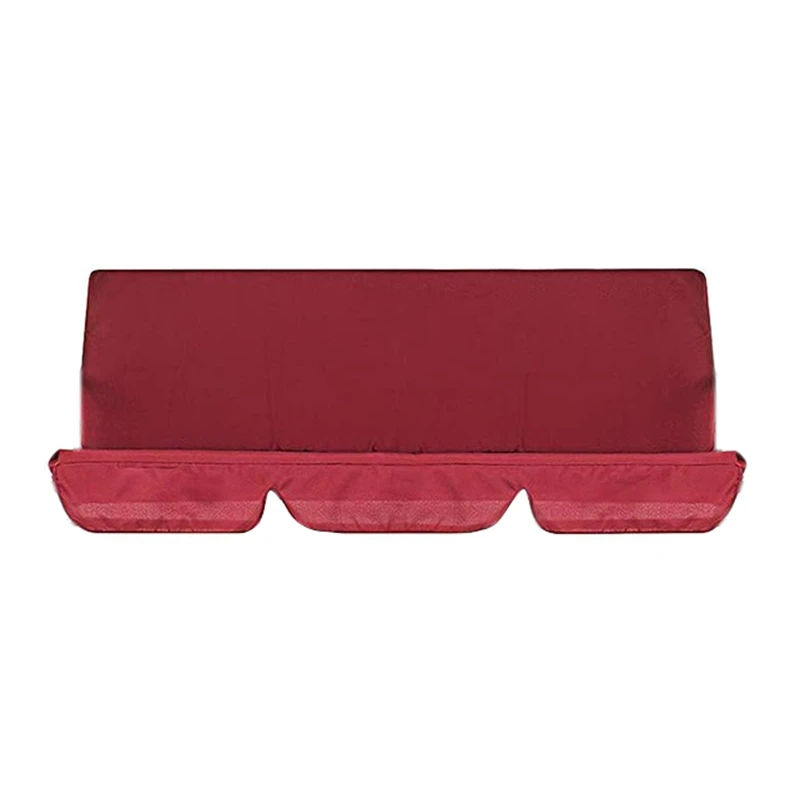 

Terrace Swing Chair Cover 2 Pieces / Set Universal Garden Chair Dustproof 3-Seater Outdoor Cover (Red)