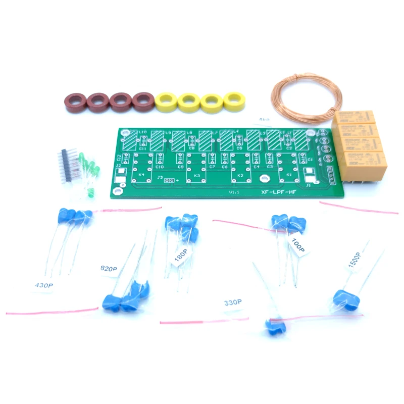 XF-LPF-HF 12v 100W HF low pass LPF unit 3.5Mhz-30Mhz DIY kits/ Assembled | Электроника