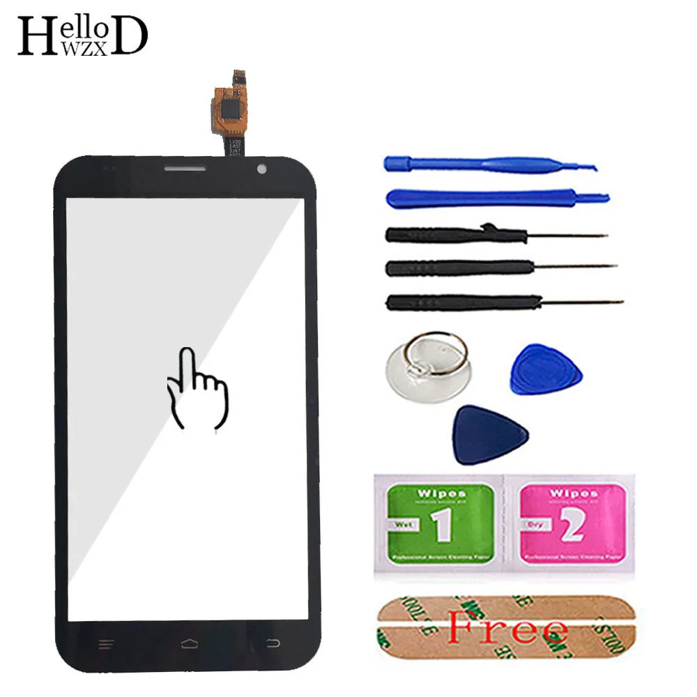 

Сенсорная панель для Fly FS551, сенсорный экран, дигитайзер, стеклянная сенсорная панель, запасные части, клейкие инструменты