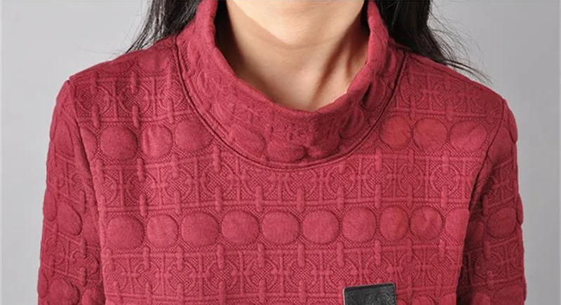 Женское Хлопковое платье свободного покроя с высоким воротником | Женская одежда