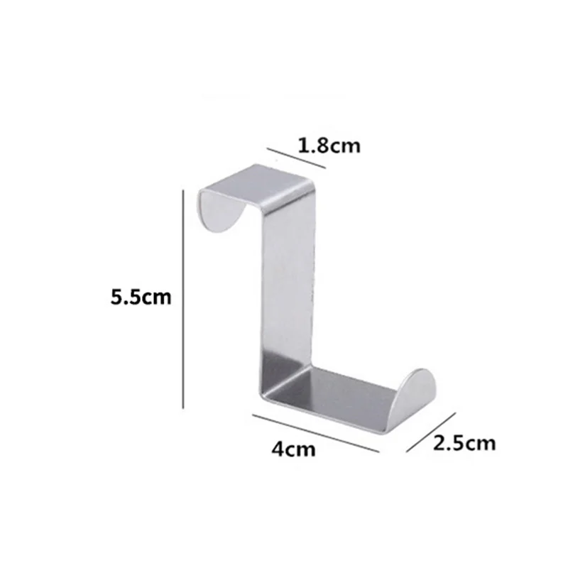 

Stainless Steel Multifunctional Door Hanger Hook Creative Nail Free Household Bathroom Towel Door Hook