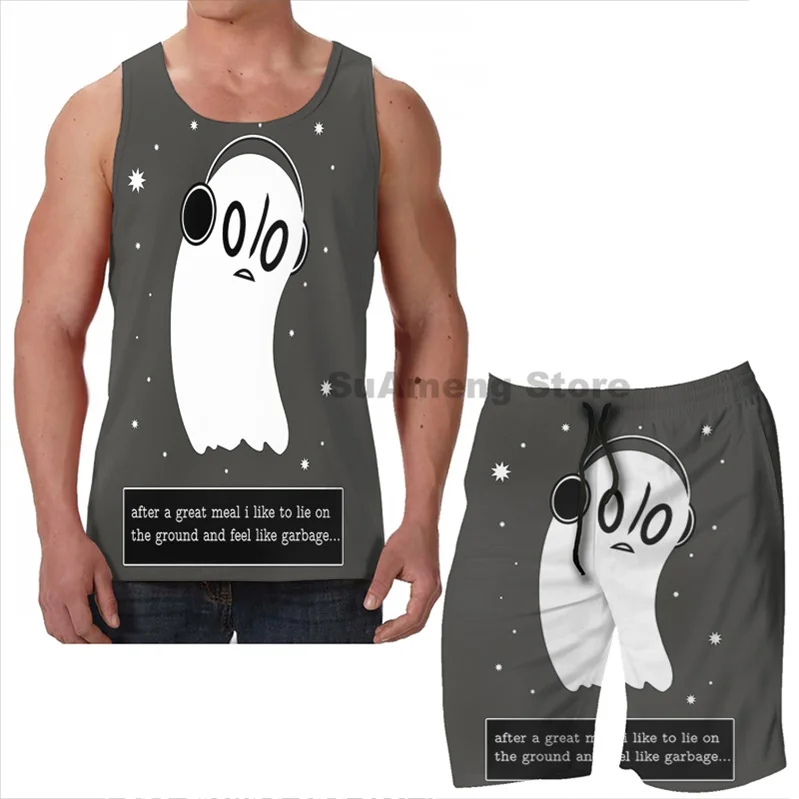Майка с забавным принтом для мужчин и женщин пляжные шорты жилет фитнеса нижнее