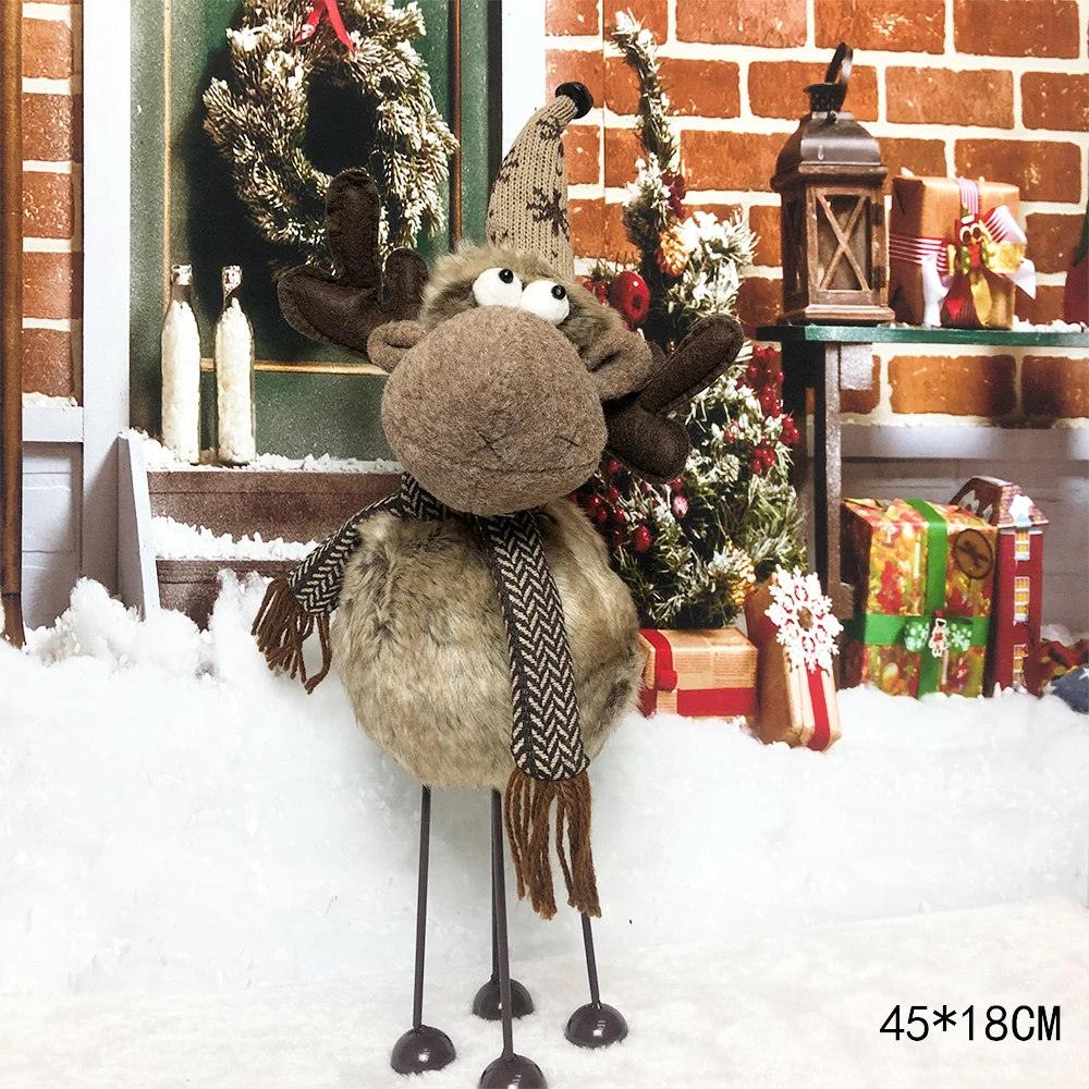 Оленевая кукла выдвижная стоящая игрушка рождественские плюшевые украшения