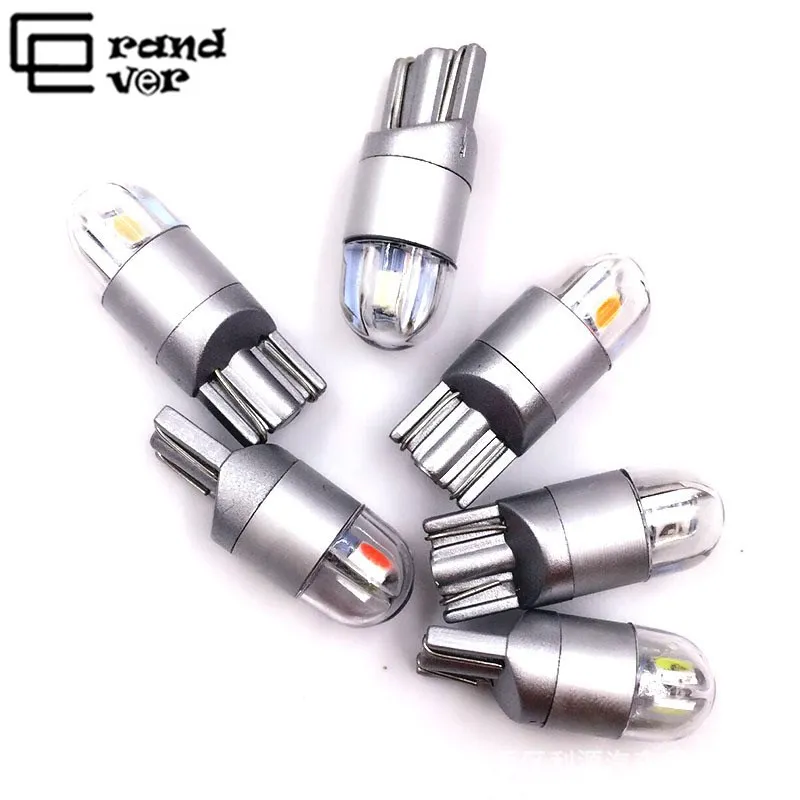 GrandEver 2 шт. T10 W5W светодиодный 3030 2SMD супер яркие 168 194 Canbus лампы высокого качества