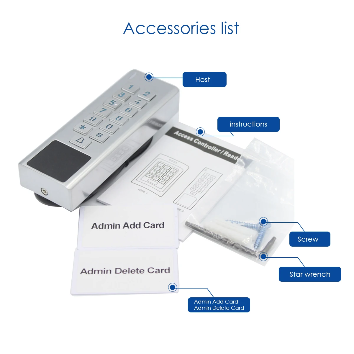 RFID-устройство для считывания доступа к дверям 2000 использует rs WG вход и выход