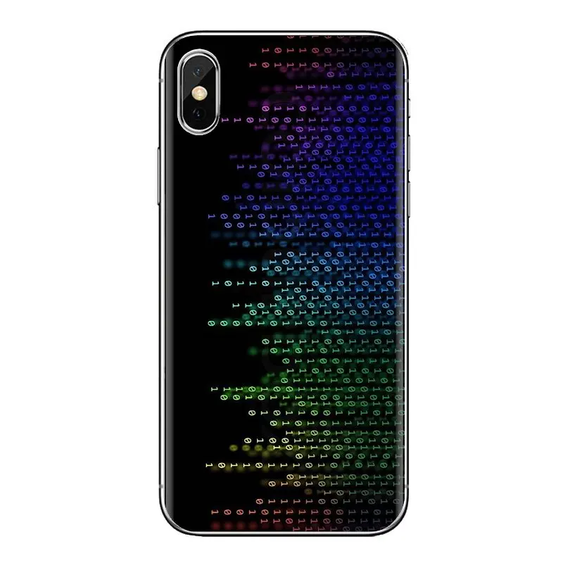 Silicone Phone Cover Bag For Xiaomi Mi4 Mi5 Mi5S Mi6 Mi A1 A2 5X 6X 8 9 Lite SE Pro Max Mix 2 3 2S Computer Code Illustration |