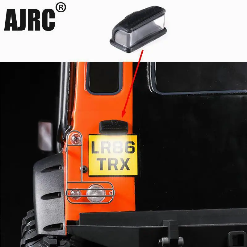 

1piece for 1/10 1/8 RC simulation climbing car rear license plate searchlight spotlight Trax TRX-4 D90 D110 TRX-6 SCX10 AXIAL