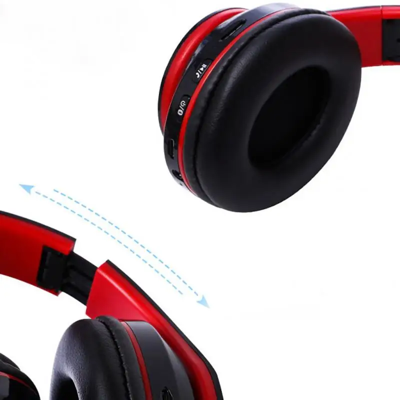 HiFi Headphones Wireless BT LED Light Foldable Support TF Card/FM Radio/Bluetooth-compatible Stereo Headset With Mic | Электроника