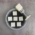 50 г Mooncake плесень 6 квадратных цветов штампы печенья Ручной пресс зеленый бобы торт кондитерские формы DIY формы для выпечки