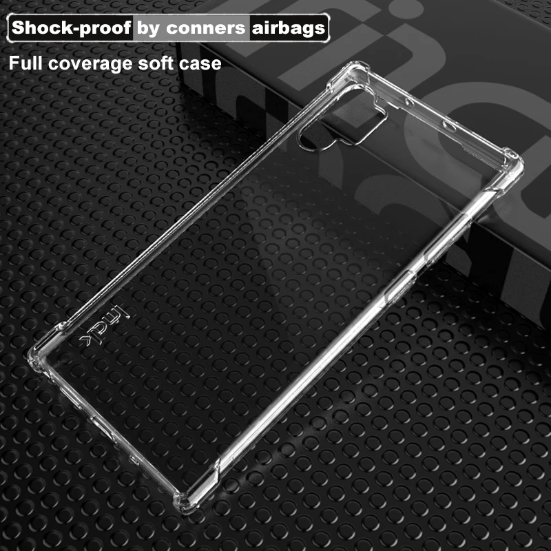 Чехол IMAK Airbag ДЛЯ samsung Galaxy Note 10 Plus, мягкий ТПУ Силиконовые прозрачные чехлы