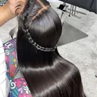 360 парик с прозрачной фронтальной сеткой, прямые парики на полной сетке, парики из человеческих волос для женщин, парик из натуральных волос, 100% дешевые короткие предварительно выщипанные