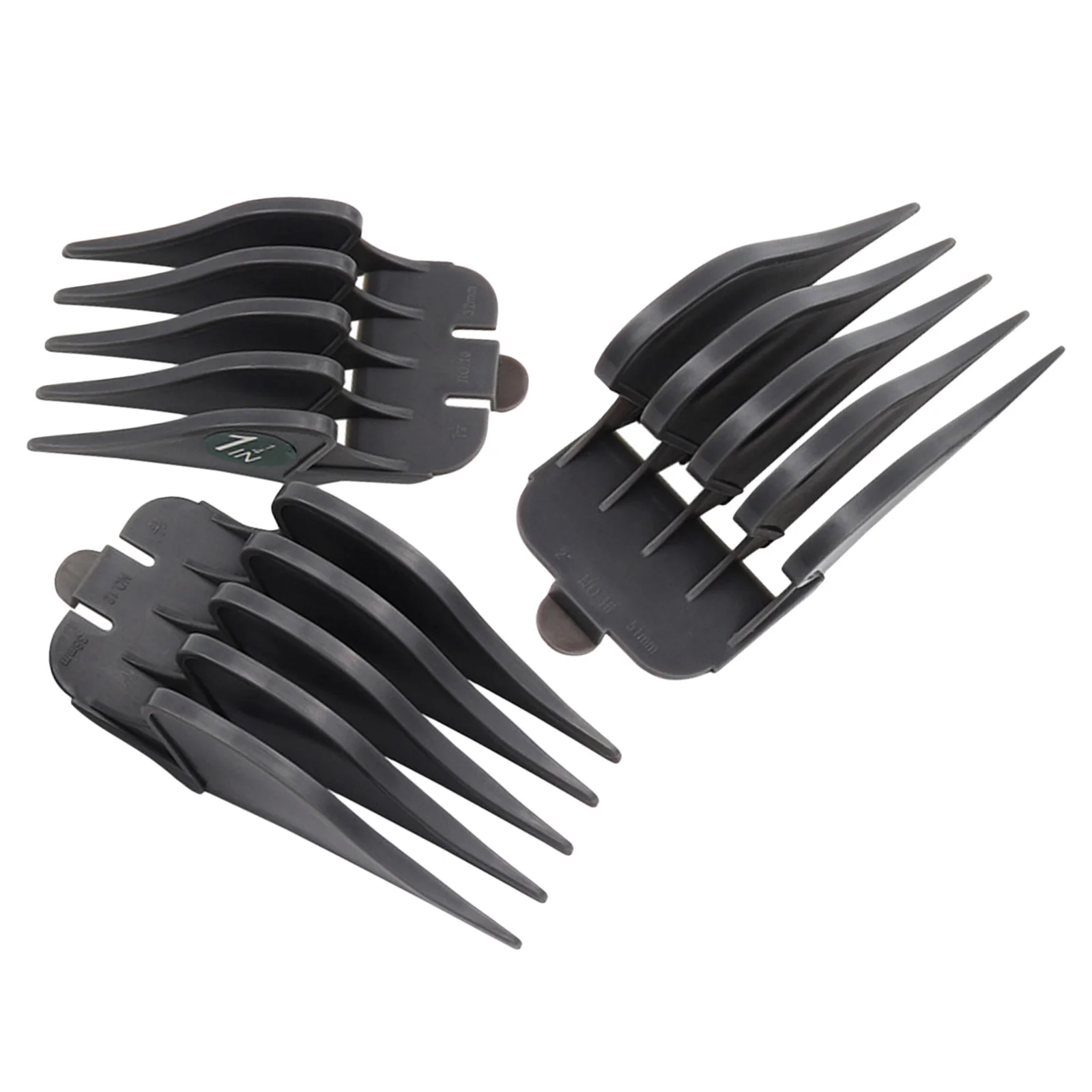 

Professional 3pcs Guide Combs 32mm 38mm 51mm Clipper Guard Combs Attachment Great Fits for Stylists and Barbers Beard Trimmer
