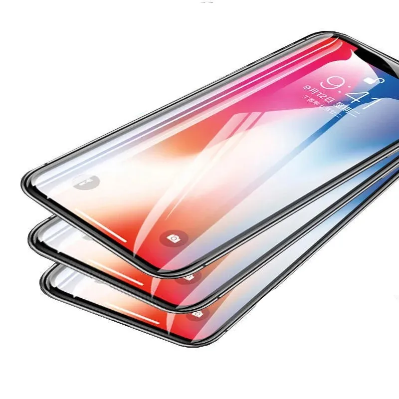 Защитное стекло с полным покрытием для iPhone 7 8 6 6s Plus X XR XS MAX SE 5 5s 11 12 Pro 15D | Мобильные