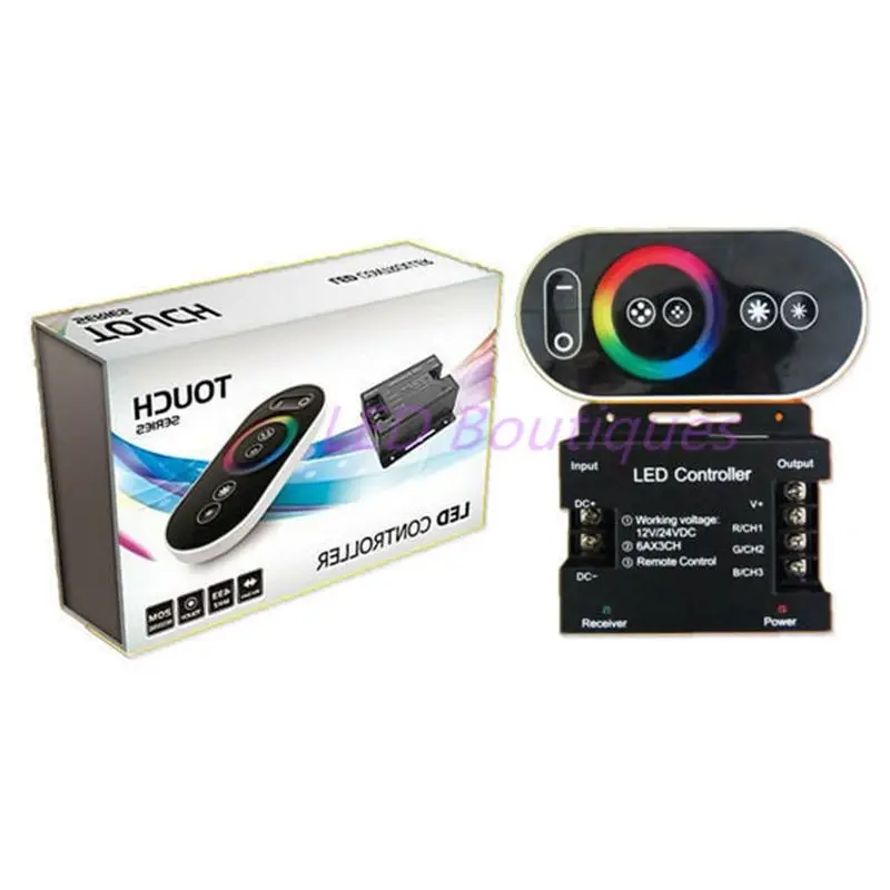 12-24V 18A RF Remote Wireless Touch Pad Panel RGB LED Controller controls for 5050 3528 Light | Освещение