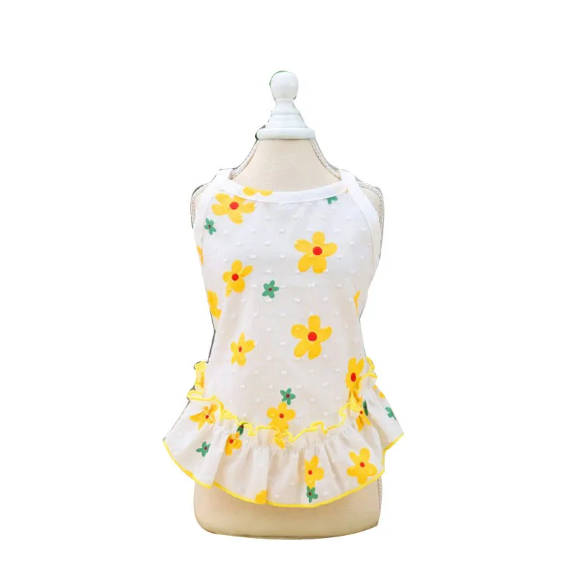 

Cute Dress for chihuahua Flower Dog clothes for small dogs Wedding Dresses Thin dog dress Puppy summer clothes for yorkies