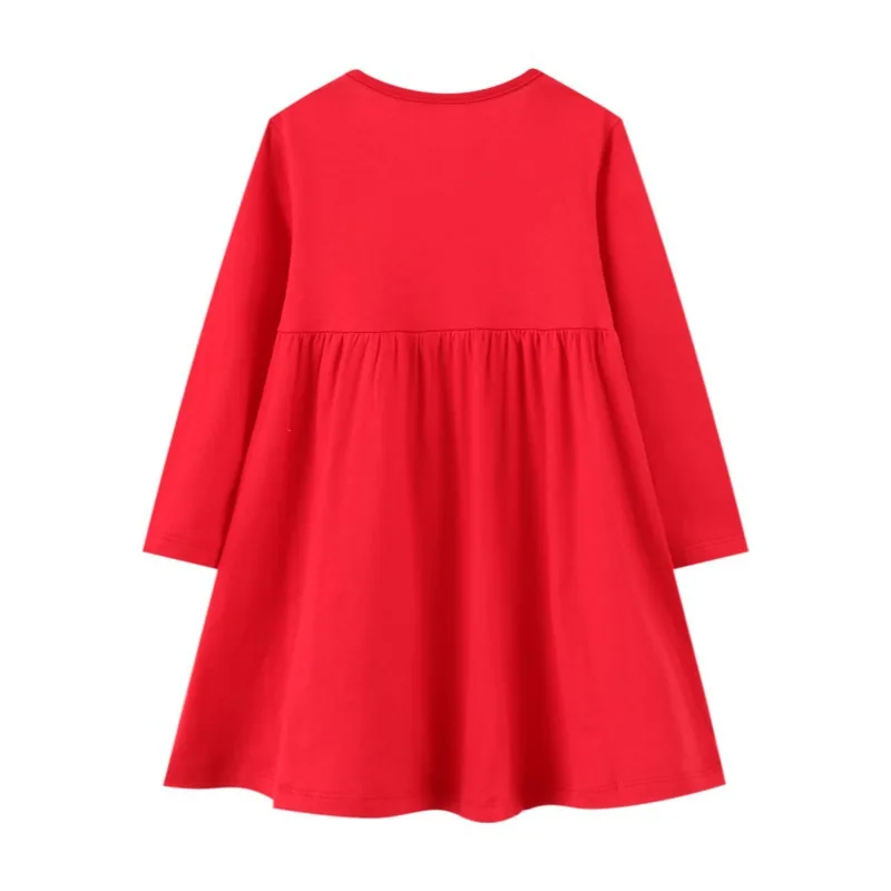 SAILEROAD 2-8 Years Girls Deers Printed Dresses Children Long Sleeve Dress Outfit Baby Girl Princess Cotton Kids Clothes | Детская