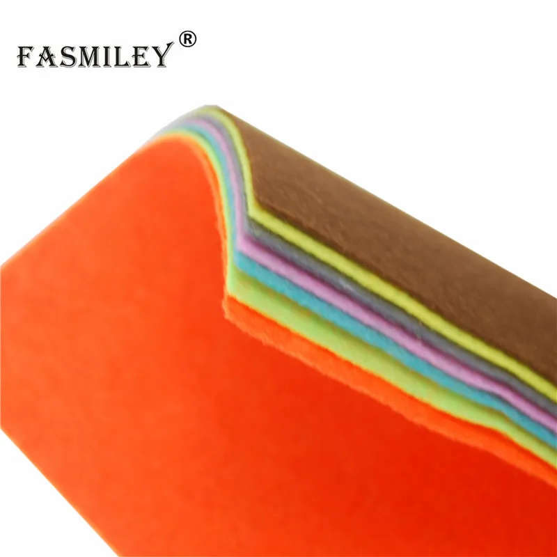 

30*30cm / 20*30cm / 15*15cm DIY Felt Colorful Fabric Cloth 1mm Thickness Polyester Cloth Felts Home Handmade Decoration ds240