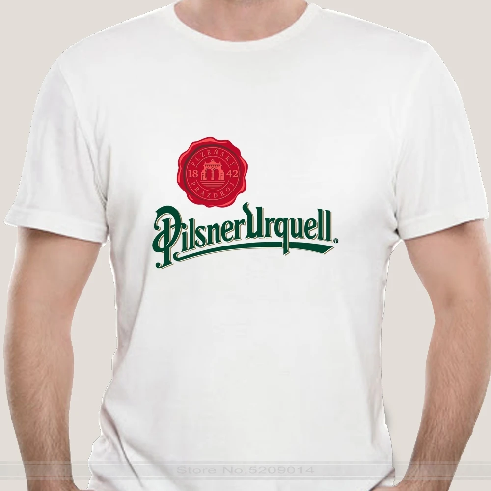 Мужская брендовая футболка мужская летняя хлопковая Футболка Pilsner Urquell beer