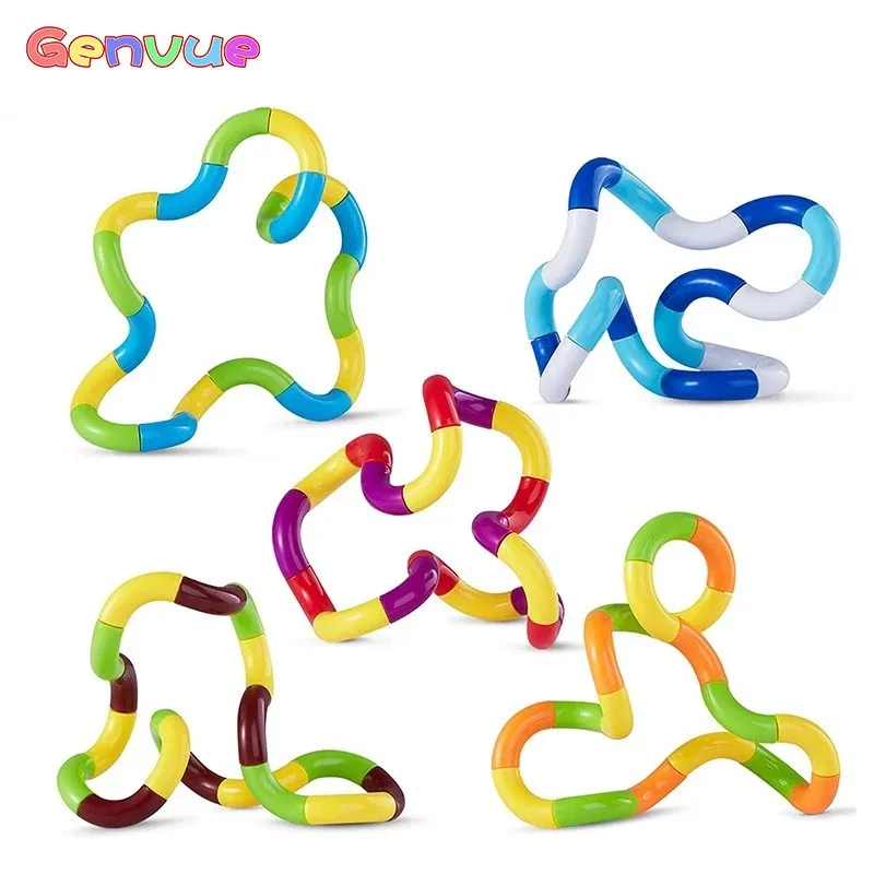 

Twisted Ring Magic Fidget Magic Trick Rope Tangle Fidget Toy Creative DIY Winding Leisure Education Stress Relief Kid Xmas Toy