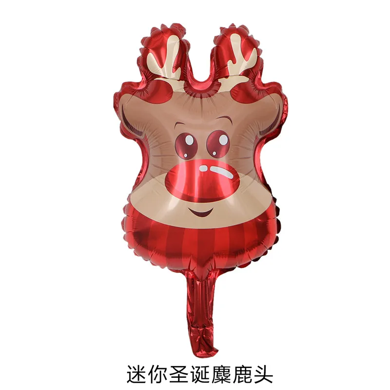 6 шт для рождественской вечеринки воздушные шары Санта Клаус Фольга баллон из
