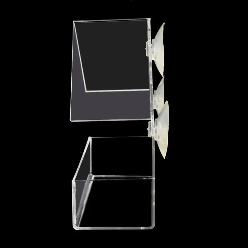 

Transparent Plastic Adsorption Type House Shape Bird Feeder Innovative Suction Cup Feeder