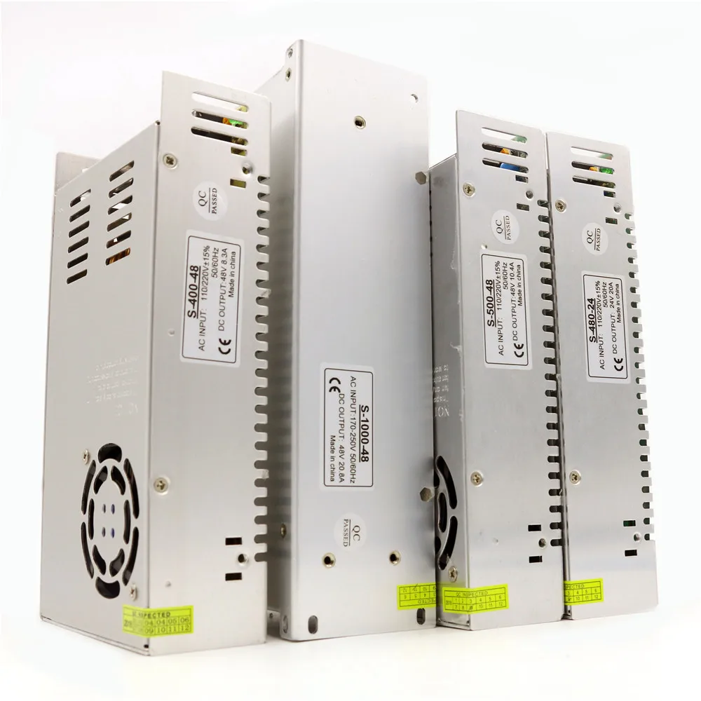 Dc 24v 480w 48v 400w 500w 1000w 8a 10a 20a постоянное напряжение поворотный адаптер питания для