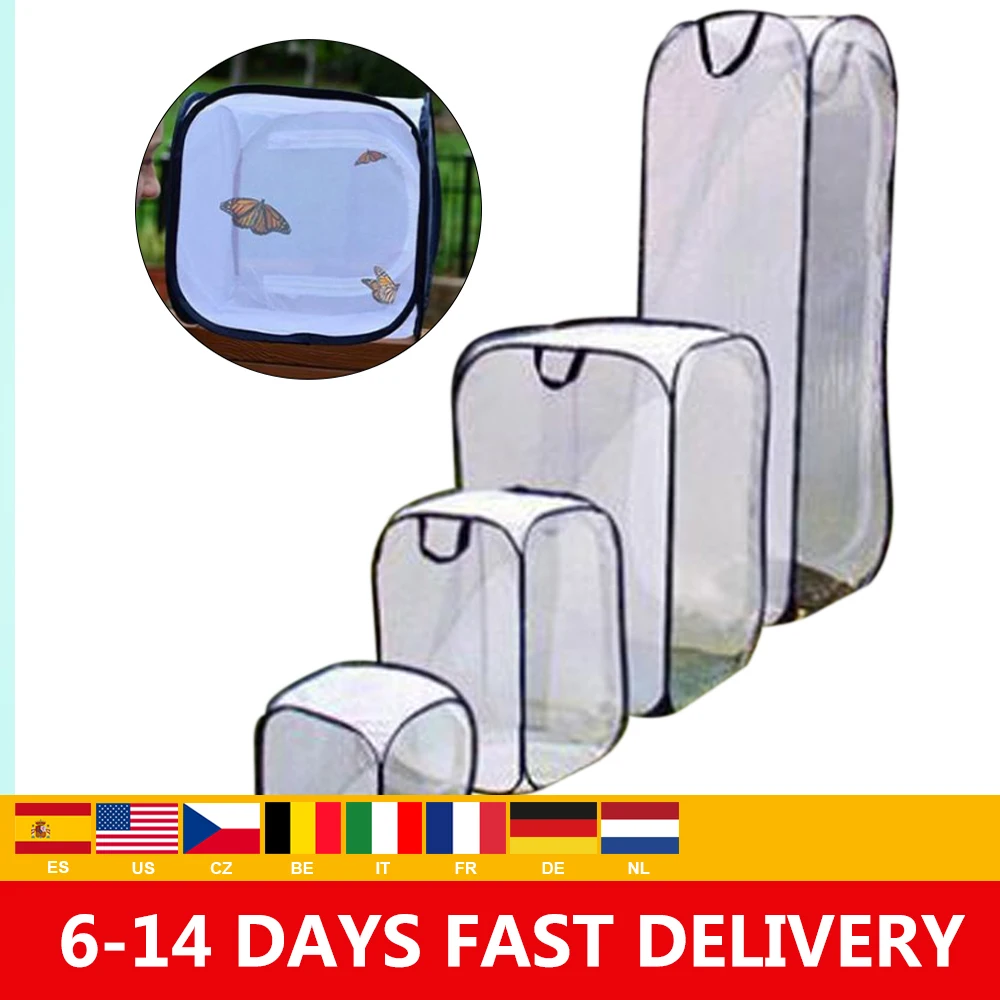 Молящийся мантис палка насекомое клетка в форме бабочки корпус клетки для