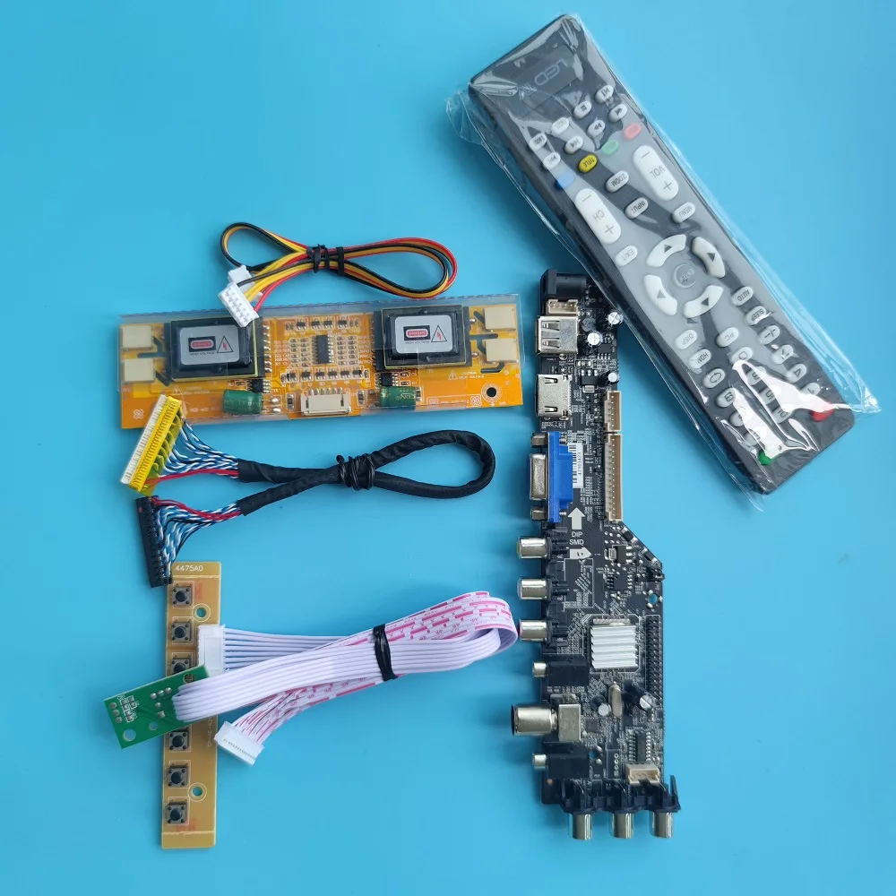 

Комплект для M215HW03 V0 4 CCFL 1920x1080 DVB-T стандартная цифровая панель HDMI-совместимая с USB VGA ТВ контроллер плата драйвер пульт дистанционного управле...