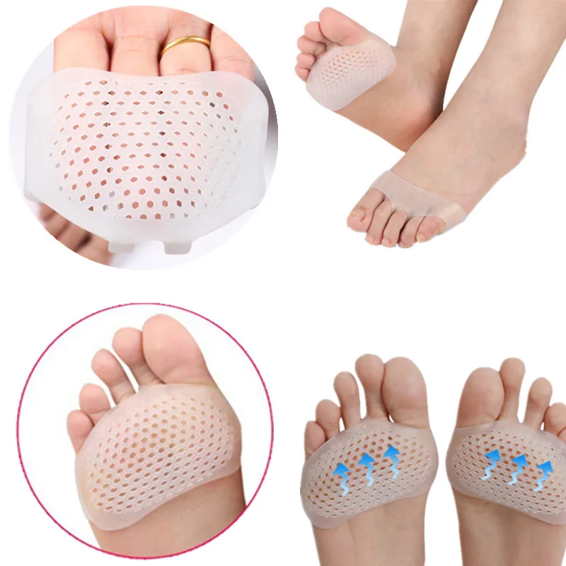 

1Pair Silicone Foot Pads Non-slip Forefoot Insole Shoes High Heel Soft Insert Non-slip Feet Protection Ladies Pain Relief Patch