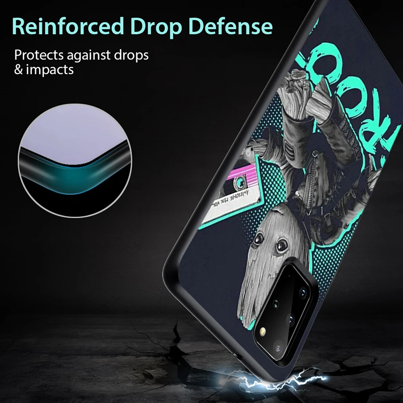 

Guardians of the Marvel for Samsung Galaxy S21 S20 FE Ultra Lite S10 5G S10E S9 S8 Plus Black Phone Case