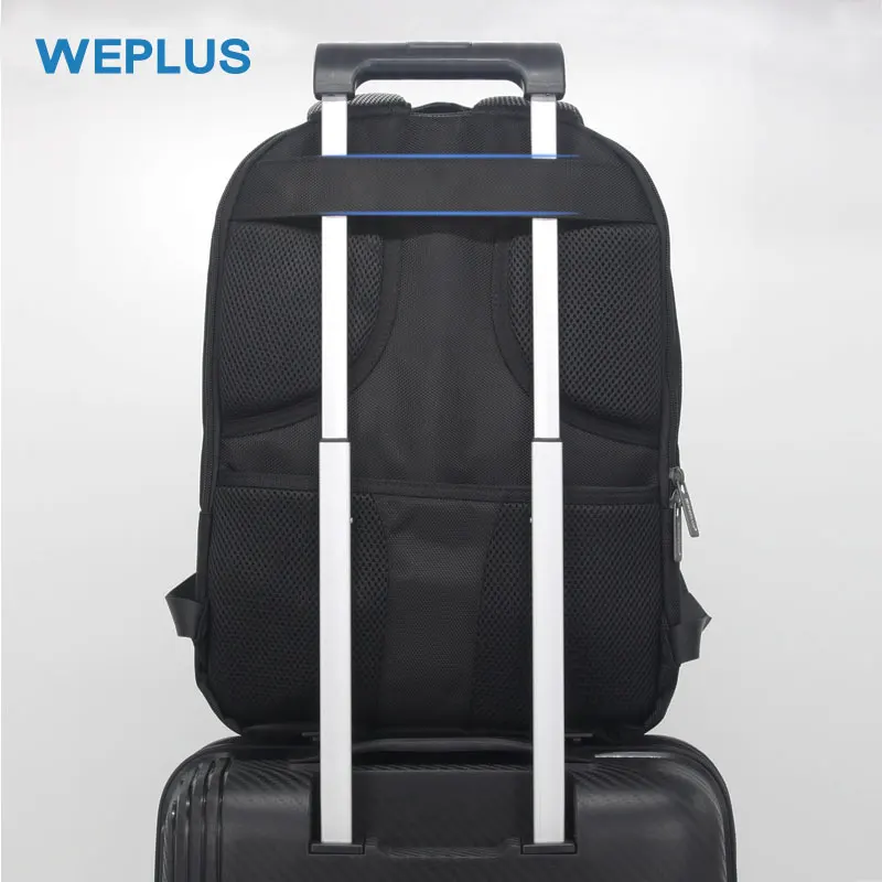 Водонепроницаемый рюкзак WEPLUS для ноутбука 15 6 дюйма кожаный ранец на плечо