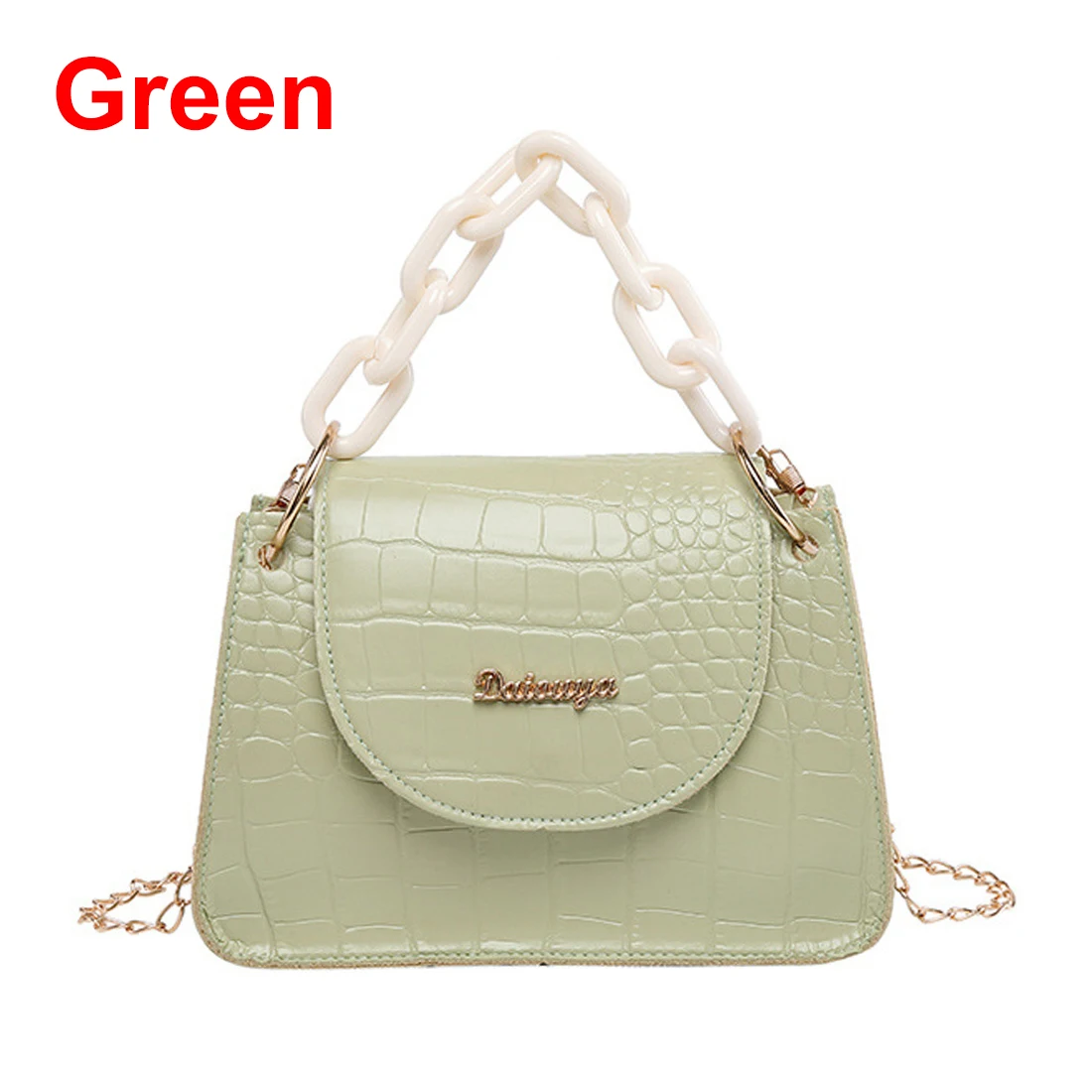 Женская сумочка с двойным металлическим кольцом и Толстой ручкой элегантная