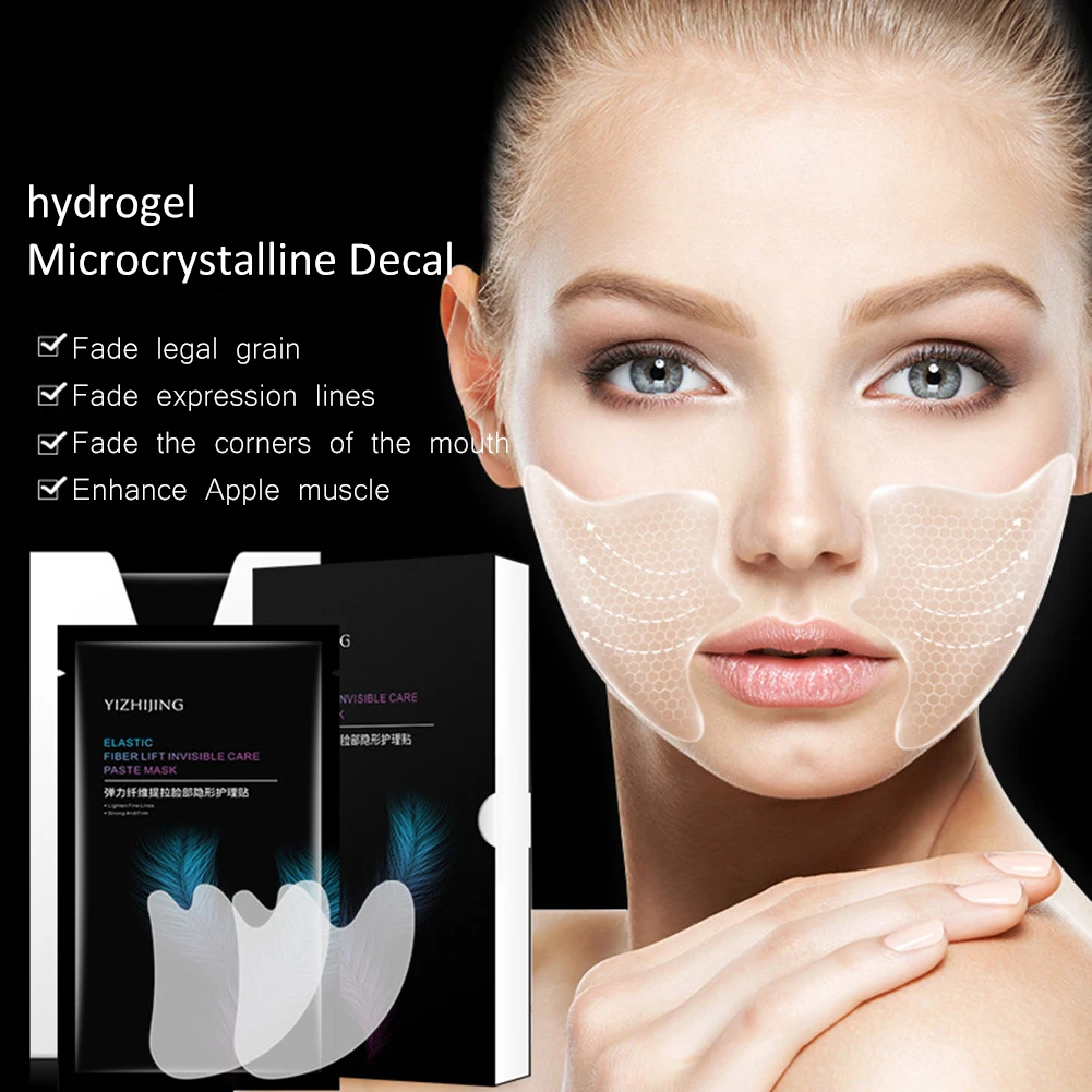 

1 Pair Reusable Silicone Anti-wrinkle Face Cheek Sticker Wrinkle Remover Skin Lift Facial Patches Wrinkle Remover Strips