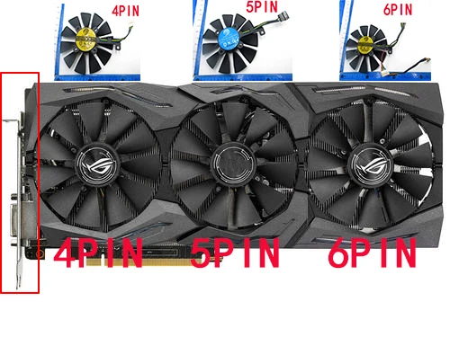 Вентилятор 87 мм для ASUS GTX 980 Ti R9 390X 390 1060 1070 1080 RX 480 RX480 охлаждающий вентилятор