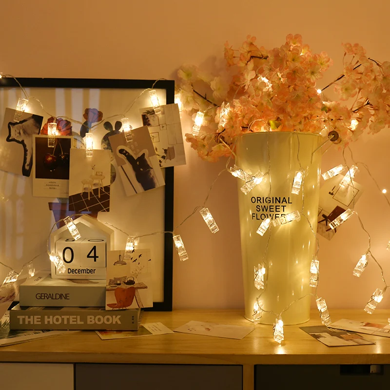 Светодиодные ленты с зажимами свадебное украшение креативные светодиодные