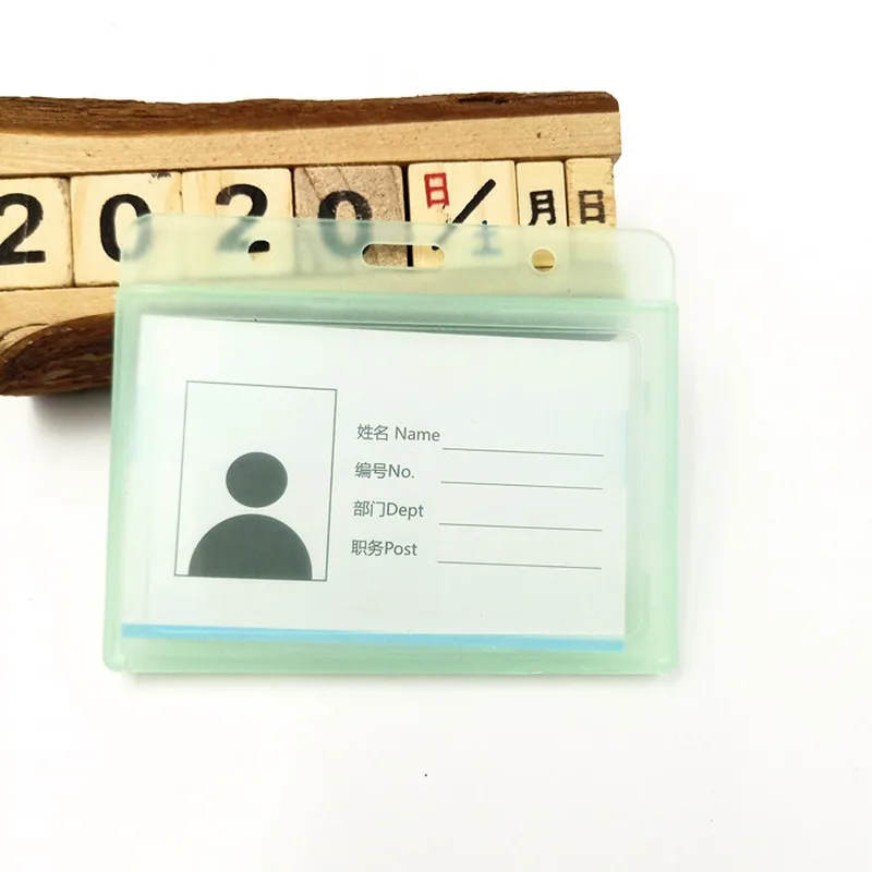 

Transparent Credit Card Cover PVC Bus Business Bank ID Card Holder Bag Pouch Case Badge Holder Nurse Accessories