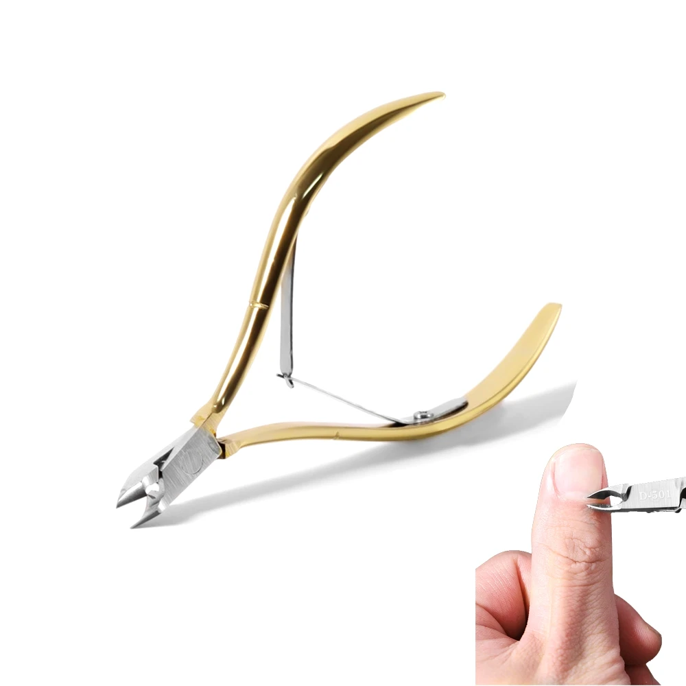 

1PC Professional Cuticle Scissor Fingernail Cuticle Nipper Trimming Stainless Steel Nail Clipper Cutter Plier Manicure Tool Set
