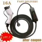 EVSE EV зарядный кабель 16А ЕС электрическая Автомобильная вилка, SAE J1772  IEC62196 электрическая автомобильная зарядка