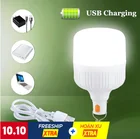 Перезаряжаемые через USB мобильные лампы, светодиодная лампа, рыночный фонарь с крючком, светильник, портативный аварийный свет, энергосберегающие лампы