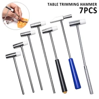 7pcs dual head small hammer double face jewelry mallet mini tuning hammer for crafts leather diy watch woodworking repair tool