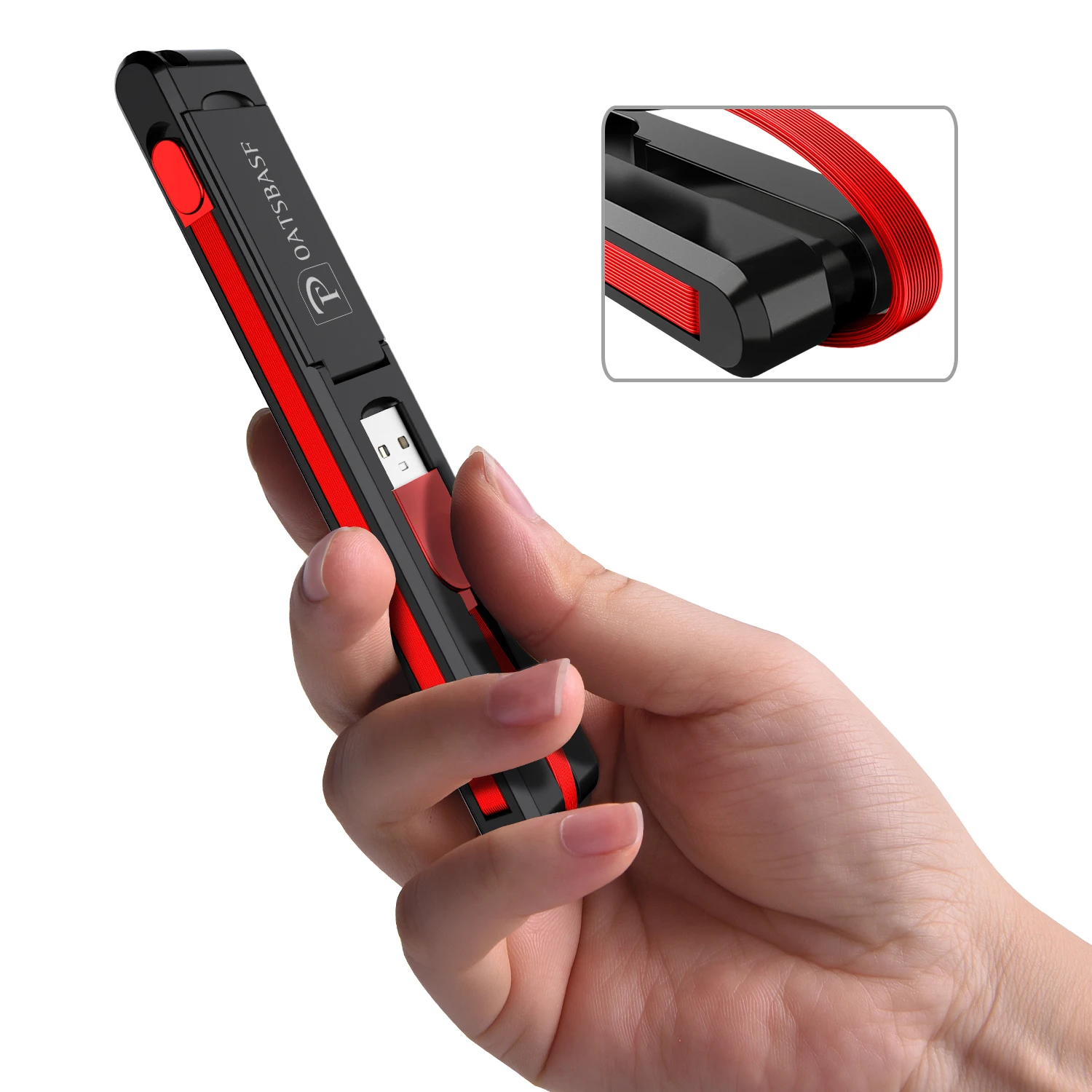 Откидной Чехол USB кабель для зарядки Mini складной 3 в 1 iPhone Xiaomi Huawei Micro Andriod Type