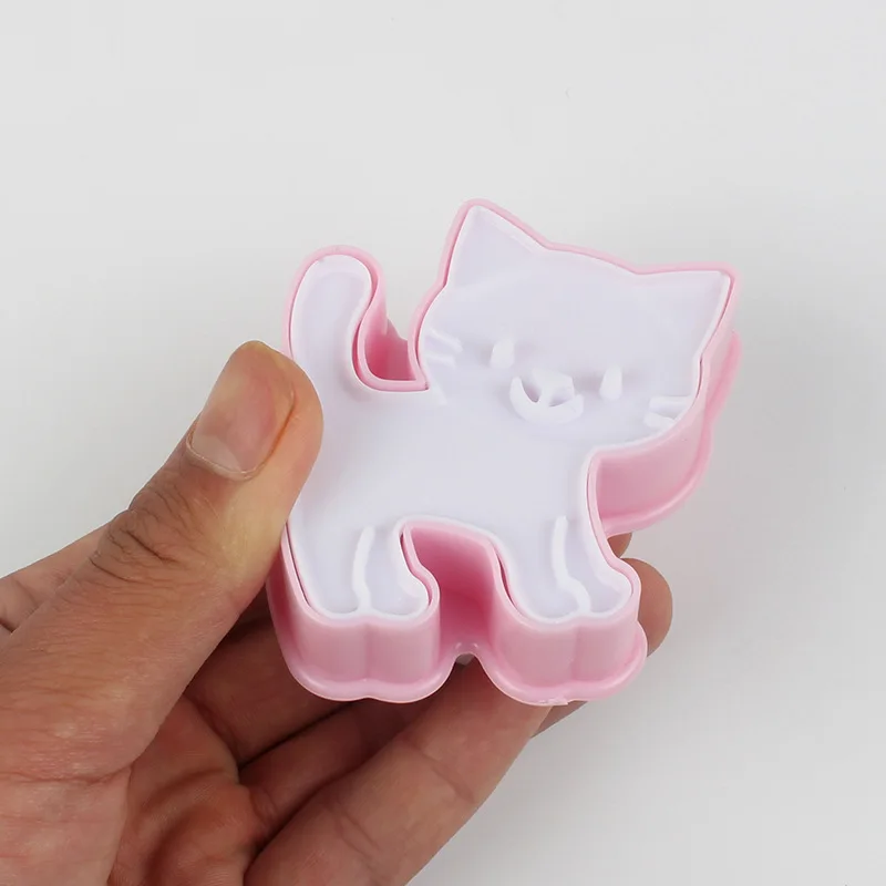 

3Pcs/Set Cute Cat Kitten Cookie Molds Fondant Cutter Biscuit Cutter Cake Pastry Mold Cake Decoration Kitchen DIY Baking Supplies