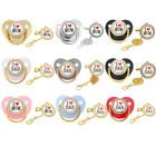 Роскошная Соска-пустышка с зажимом для соски с цепочкой без бисфенола А