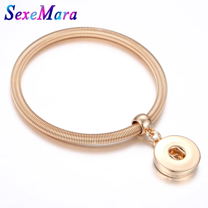 Браслет с кнопками золотой черный серебристый цвет эластичный браслет