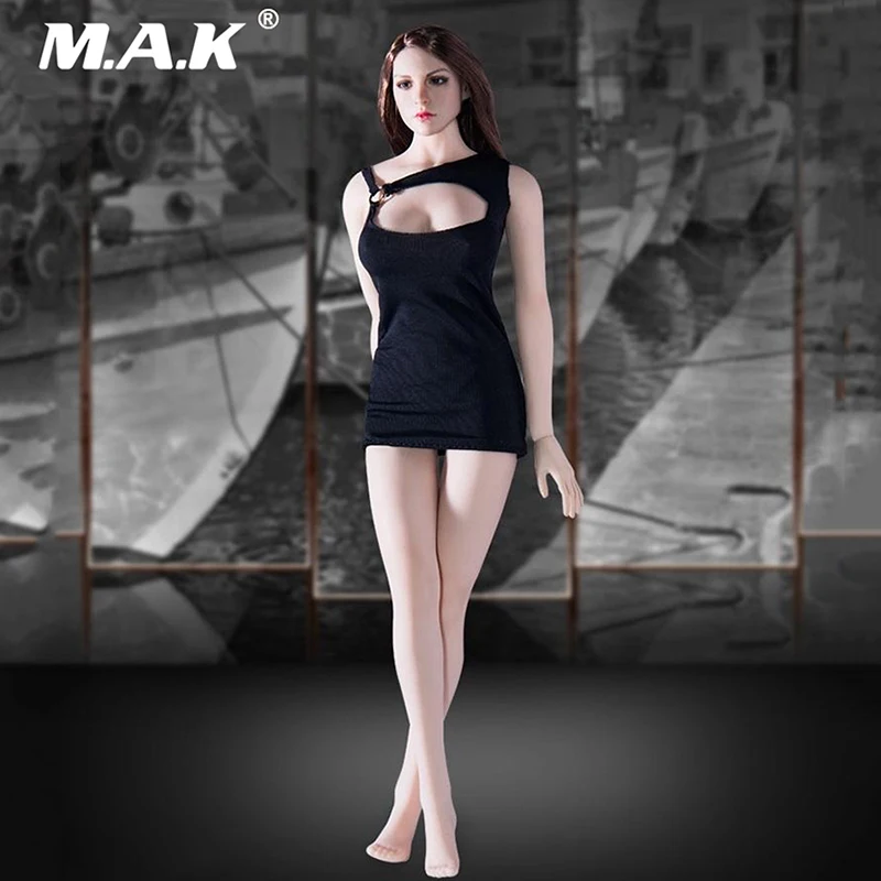 Пикантная обтягивающая короткая юбка Низкий вырез с открытой грудью в масштабе