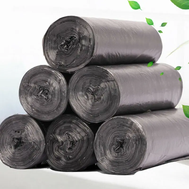 1 рулон мешков для мусора одноцветные толстые удобные экологически чистые пакеты